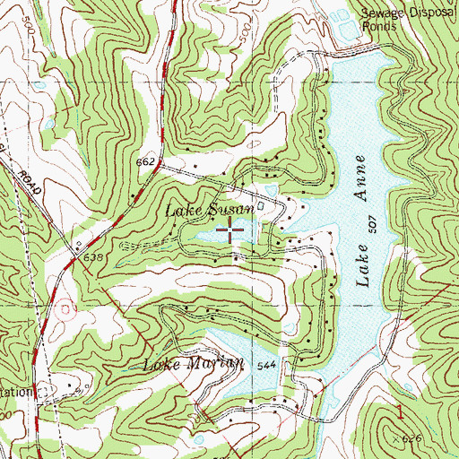 Topographic Map of Lake Susan, MO