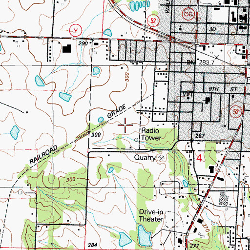 Topographic Map of KLDN-FM (Eldon), MO