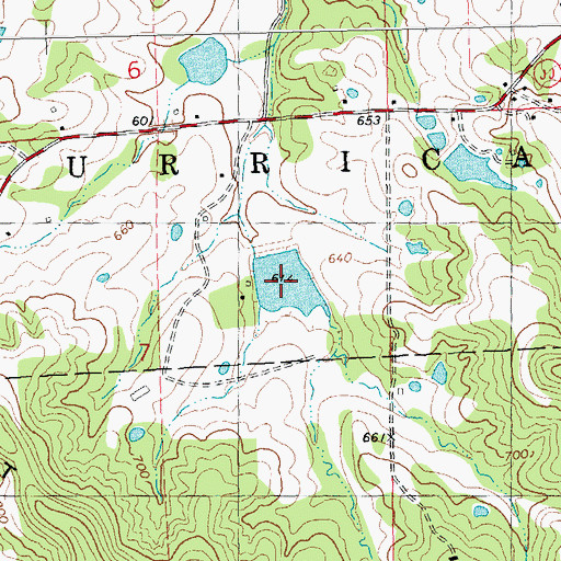 Topographic Map of Lost Lake, MO
