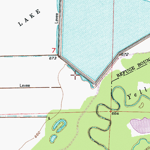 Topographic Map of Levee 3-Silver Lake Dam, MO