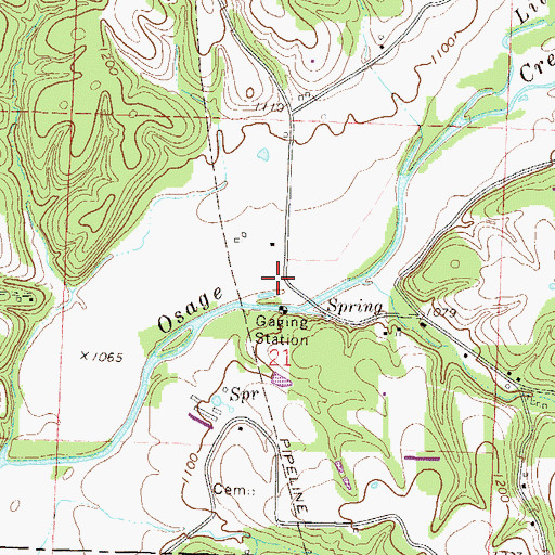 Topographic Map of Wager (historical), AR