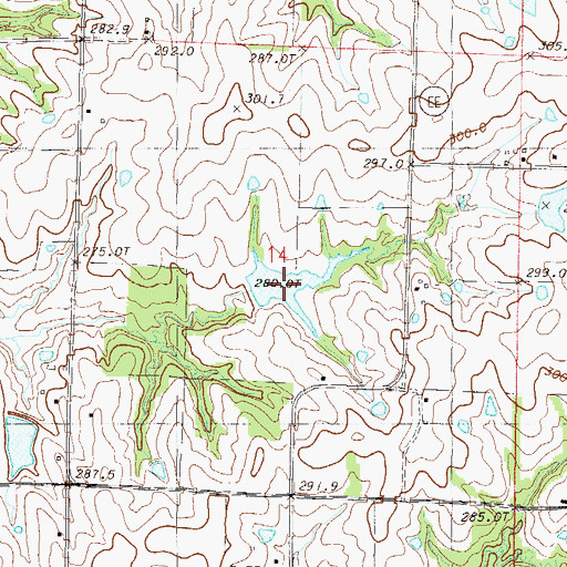 Topographic Map of DeKalb A-33 Lake, MO