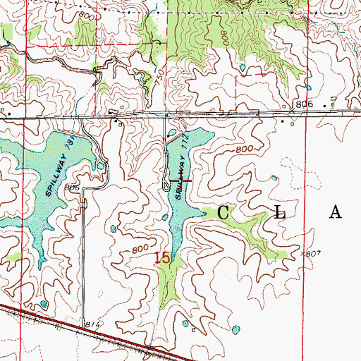Topographic Map of Old Lake, MO
