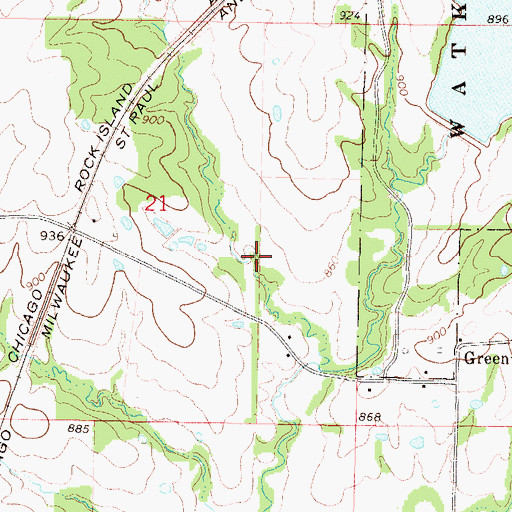 Topographic Map of Structure Number 1 Williams Creek Dam, MO