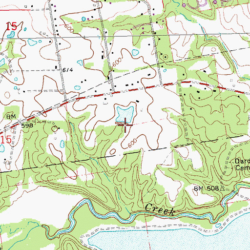 Topographic Map of Busch Wildlife Area-Survey 1778 Dam, MO