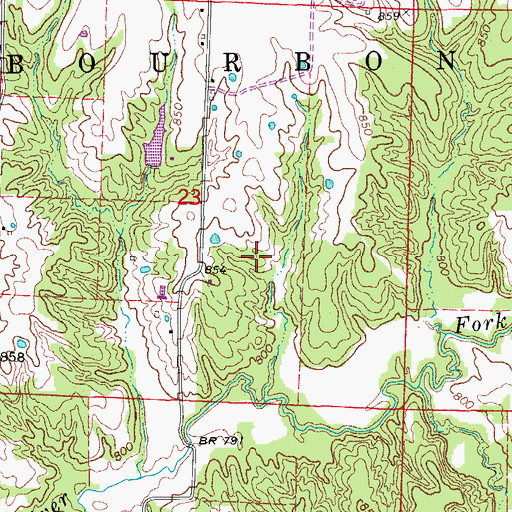 Topographic Map of Schnarre Lake, MO