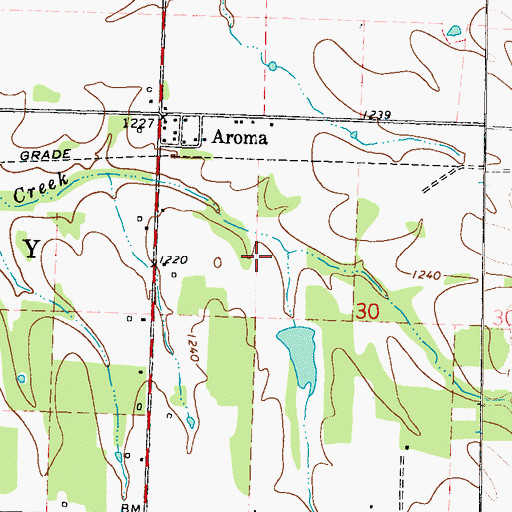 Topographic Map of Stuffle Dam, MO