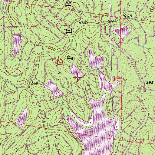 Topographic Map of Lac Darcie Dam, MO