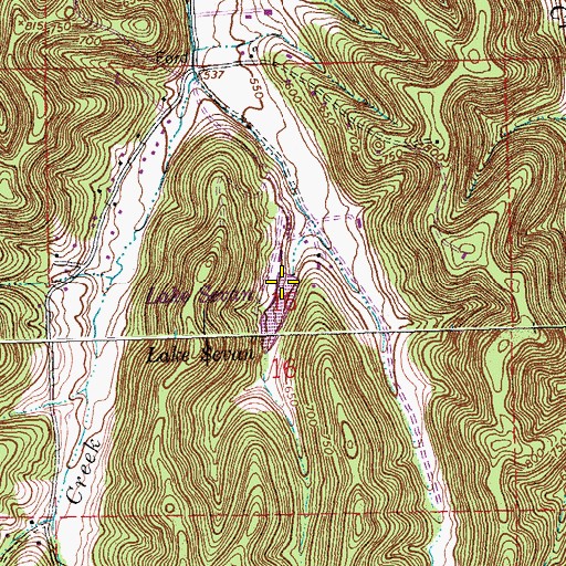 Topographic Map of Sevan Dam, MO