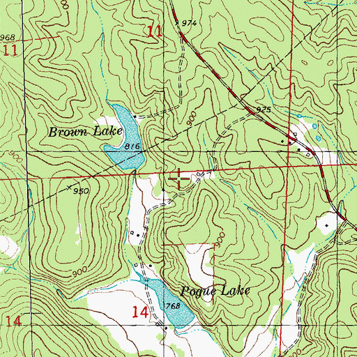 Topographic Map of Smittys Catfish Pond Dam, MO