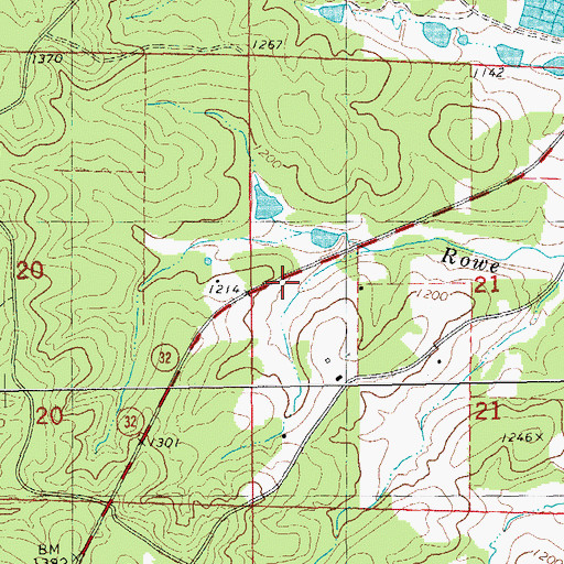 Topographic Map of Howes Mill Fish Hatchery Dam, MO
