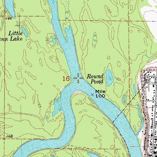 Topographic Map of Cache River, AR