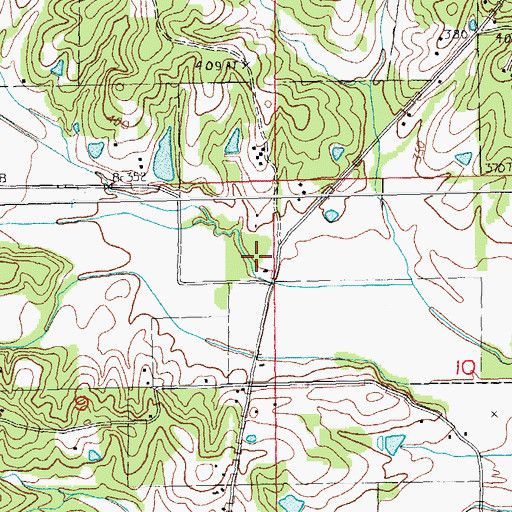 Topographic Map of Campground United Methodist Church, AR