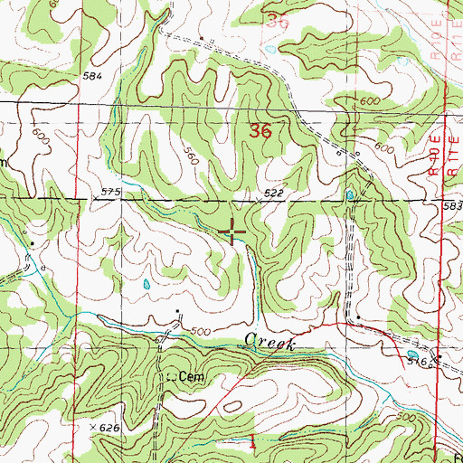 Topographic Map of Lona Lou Lake, MO