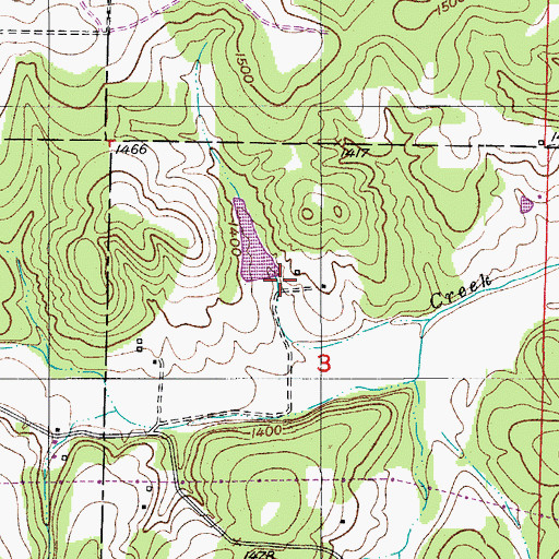 Topographic Map of Sparlin Lake Section 3 Dam, MO