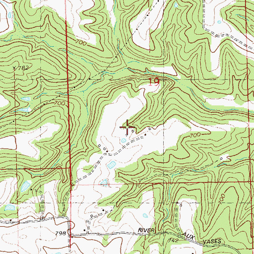 Topographic Map of Sainte Genevieve County, MO