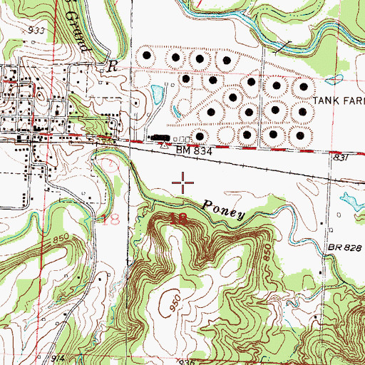 Topographic Map of Township of Dolan, MO