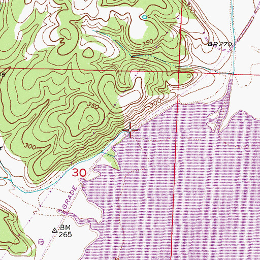 Topographic Map of Coulter Branch, AR
