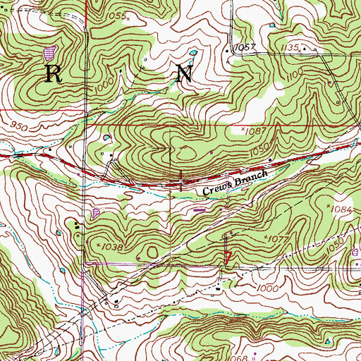 Topographic Map of Township of Tavern, MO