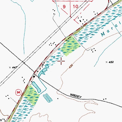 Topographic Map of Township of Portage (historical), MO