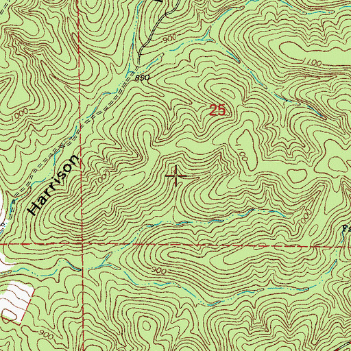 Topographic Map of Township of Newton, MO