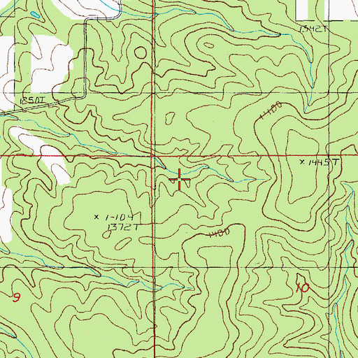 Topographic Map of Township of Ozark, MO