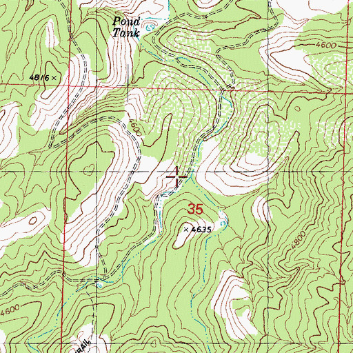 Topographic Map of Maple Canyon, AZ