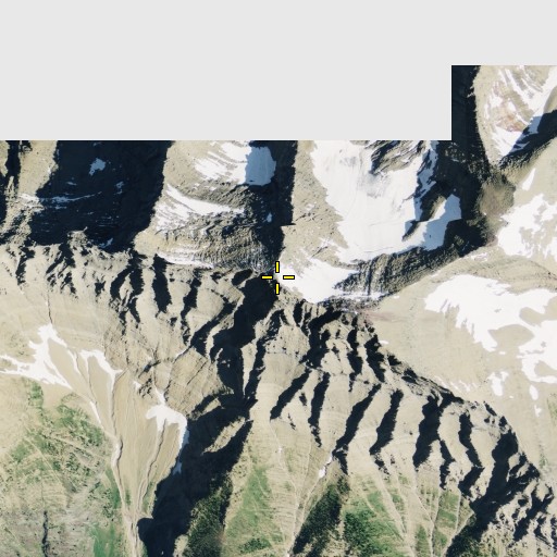 Aerial/Satellite Image of Long Knife Peak, MT