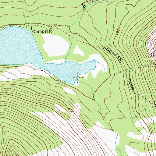 Topographic Map of Agassiz Creek, MT