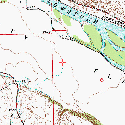 Topographic Map of Bearpaw Creek, MT