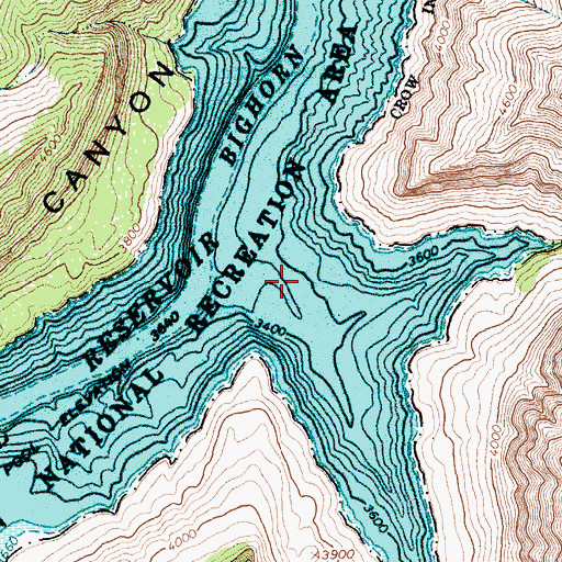 Topographic Map of Big Bull Elk Canyon, MT