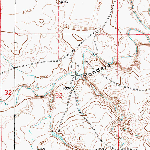 Topographic Map of Carlson Coulee, MT