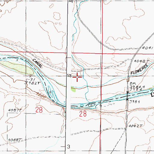 Topographic Map of Clemons Coulee, MT