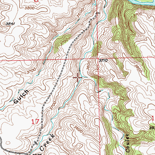 Topographic Map of Coal Mine Coulee, MT