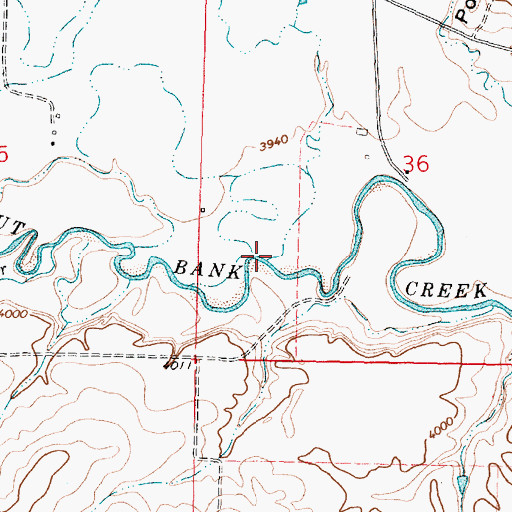 Topographic Map of Cobell Coulee, MT