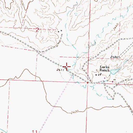 Topographic Map of Coburn Coulee, MT