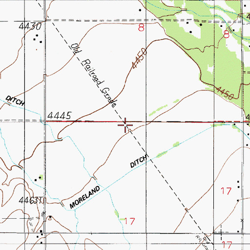 Topographic Map of Cole Ditch, MT