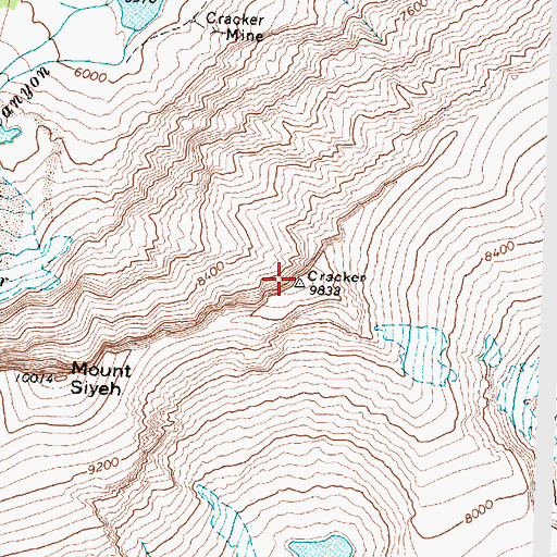 Topographic Map of Cracker, MT