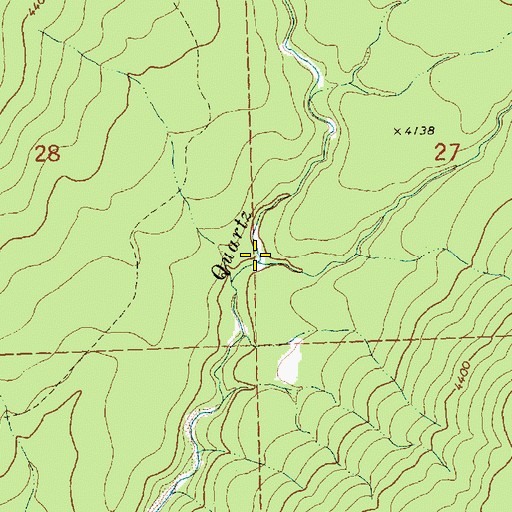 Topographic Map of Cummings Creek, MT
