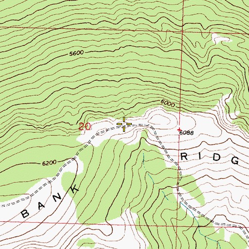 Topographic Map of Cut Bank Ridge, MT