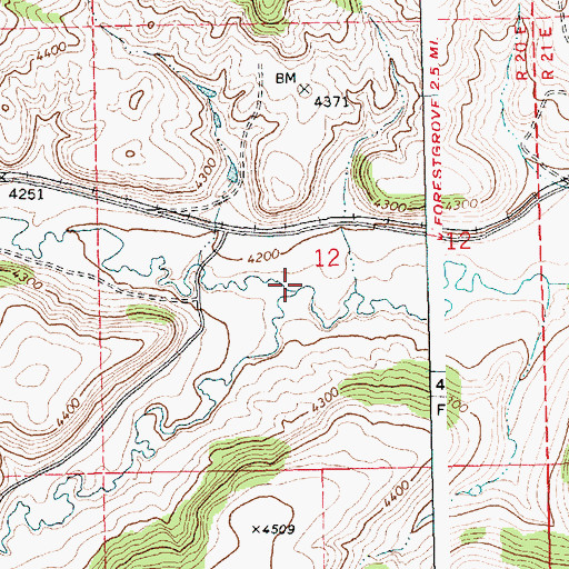 Topographic Map of Duncan Creek, MT