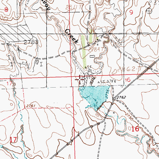 Topographic Map of East Savoy Creek, MT