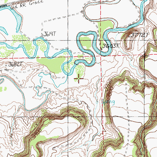 Topographic Map of Fish Creek, MT