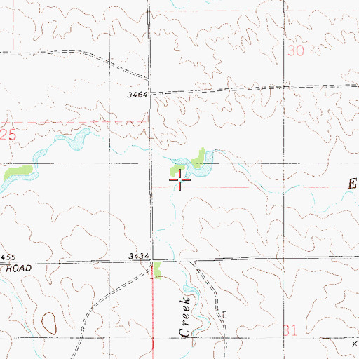 Topographic Map of Flat Creek, MT