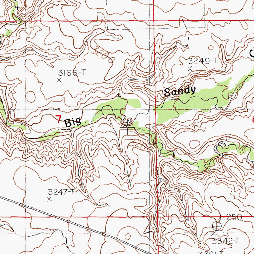 Topographic Map of Godfrey Creek, MT