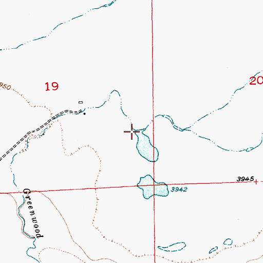 Topographic Map of Greenwood Creek, MT