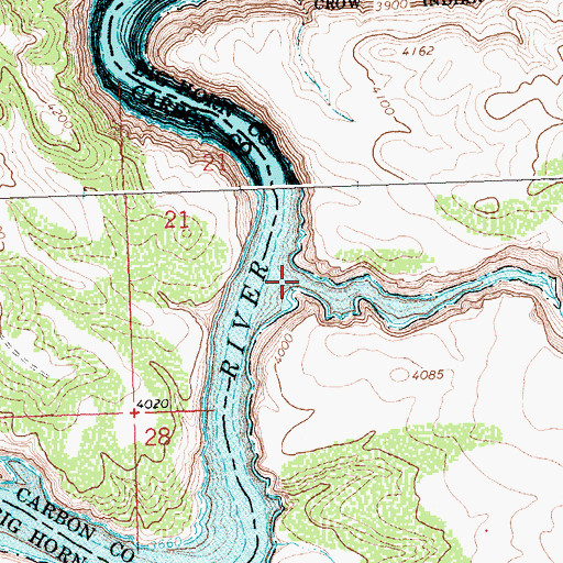 Topographic Map of Gyp Creek, MT