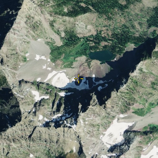 Aerial/Satellite Image of Harris Glacier, MT