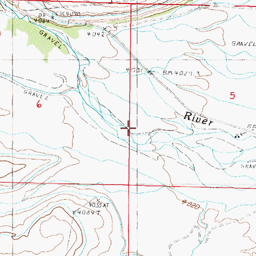 Topographic Map of Hod Main Coulee, MT