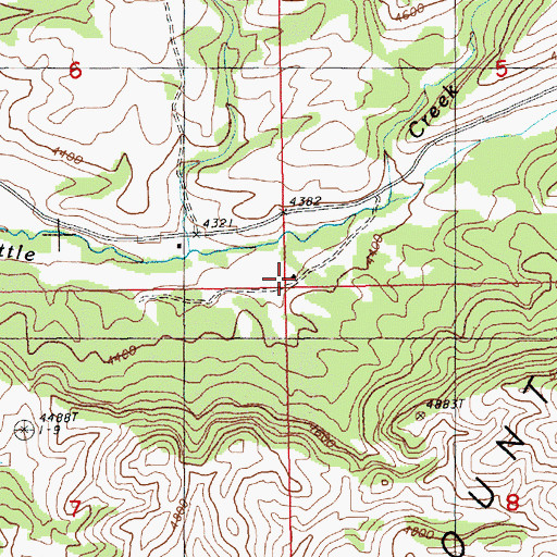Topographic Map of Hungry Hollow School (historical), MT
